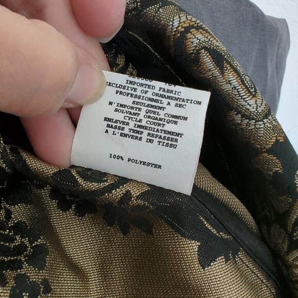 McClintock‎ Collection Vintage Womens Tapestry Jacket Sz 12 Witchy Metallic Gold - Picture 6 of 9